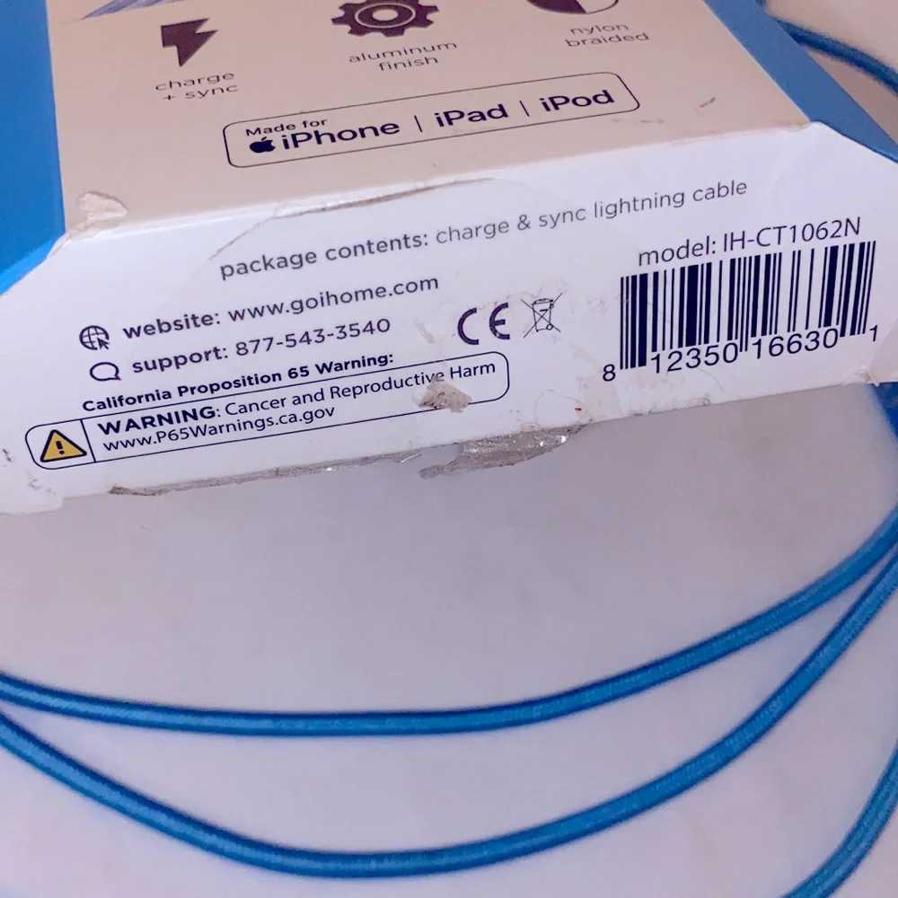 ONLY ONE! Lightning Cable (6 Feet)